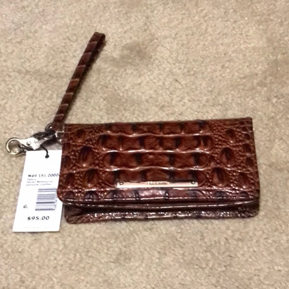 NEW Brahmin Leather Mulberry Wallet Clutch / Wristlet